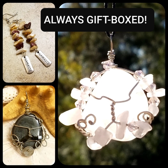 SOLD SALE!!! Sparkly Goldstone Crystal Pendant Necklace - Picture 6 of 6